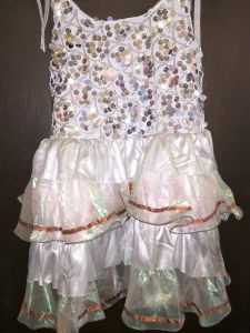 Kids Costumes to Hire - Silver Sequin Dress - GIRL